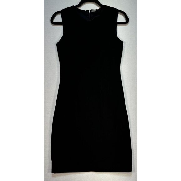 Elie Tahari Womens Sheath Dress Black Size 2 Black Sleek - Picture 2 of 11